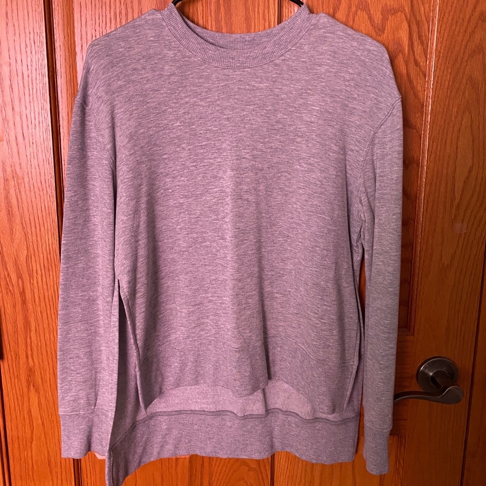 Joy Lab Crewneck Sweatshirt | grey with slits on both sides